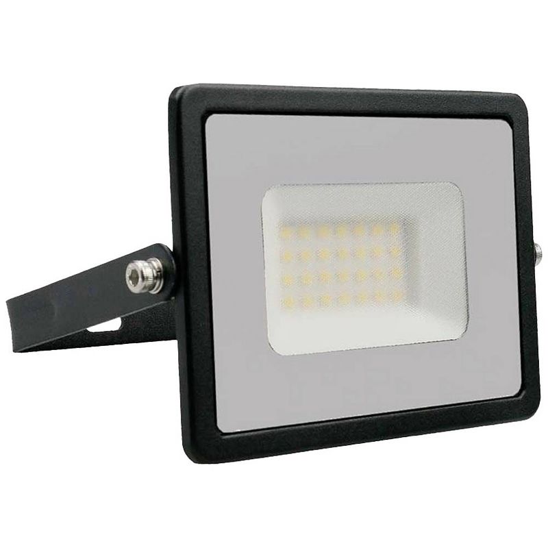 Foto van V-tac vt-4031b-n 215953 led-buitenschijnwerper energielabel: f (a - g) 30.00 w daglichtwit