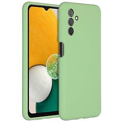 Foto van Accezz liquid silicone backcover voor samsung galaxy a13 (5g) / a04s telefoonhoesje groen