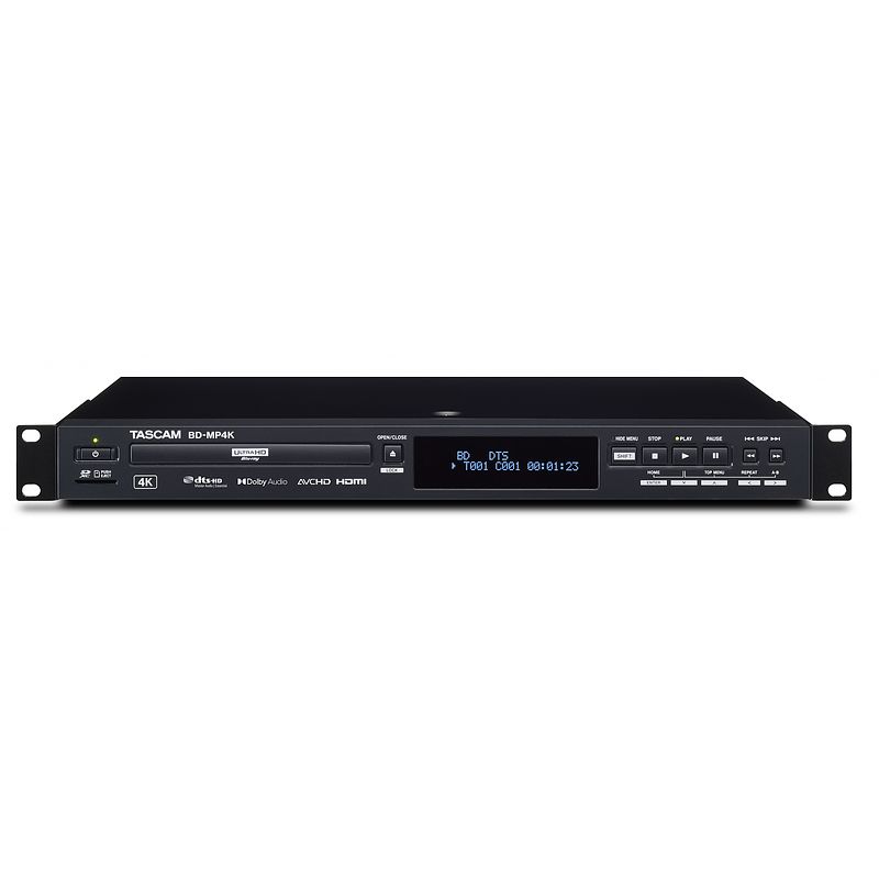 Foto van Tascam bd-mp4k 4k uhd blu-ray speler