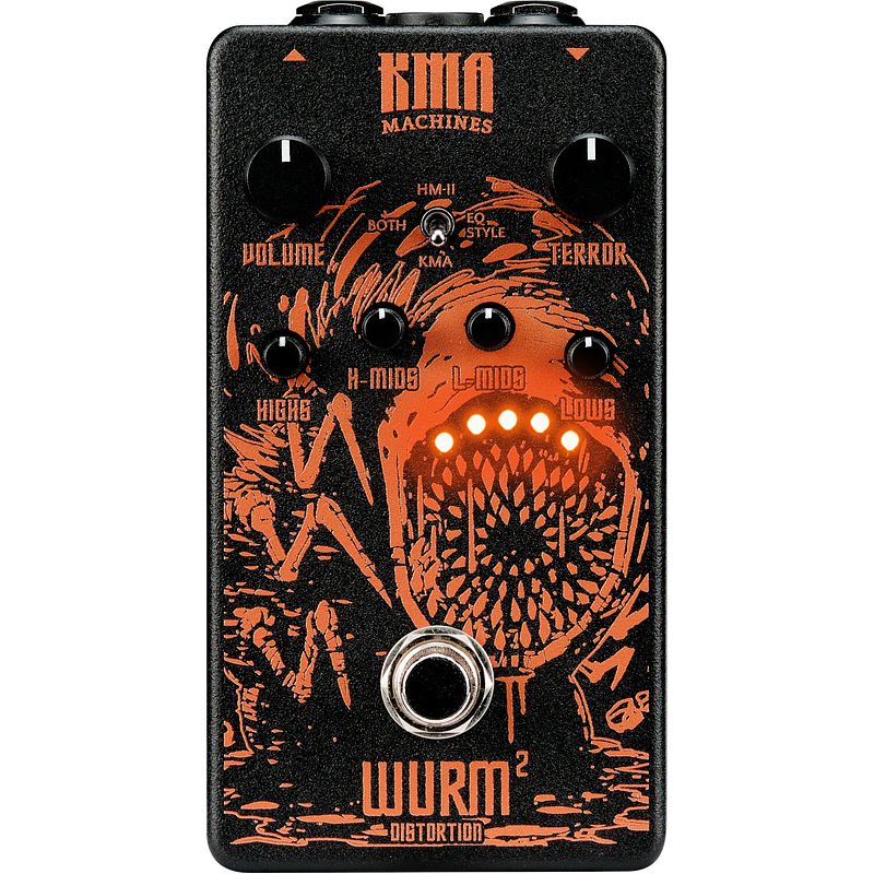 Foto van Kma audio machines wurm 2 refined hm2-style high-gain distortion effectpedaal