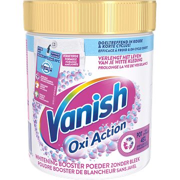 Foto van Vanish oxi action wasbooster poeder vlekverwijderaar voor witte was 530g bij jumbo