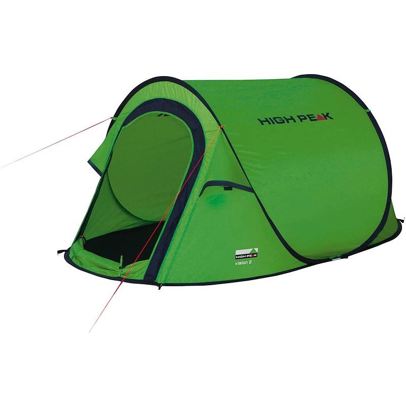 Foto van High peak pop-up tent vision 2-persoons 235 x 140 x 100 cm groen