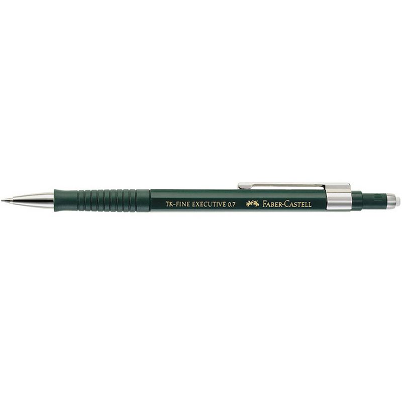 Foto van Faber castell vulpotlood tk-fine executive 0,7 mm staal groen