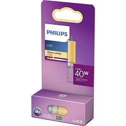 Foto van Philips lighting 871951430375100 led-lamp energielabel e (a - g) g9 speciale vorm 3.5 w = 40 w warmwit (ø x l) 17 mm x 54 mm 1 stuk(s)