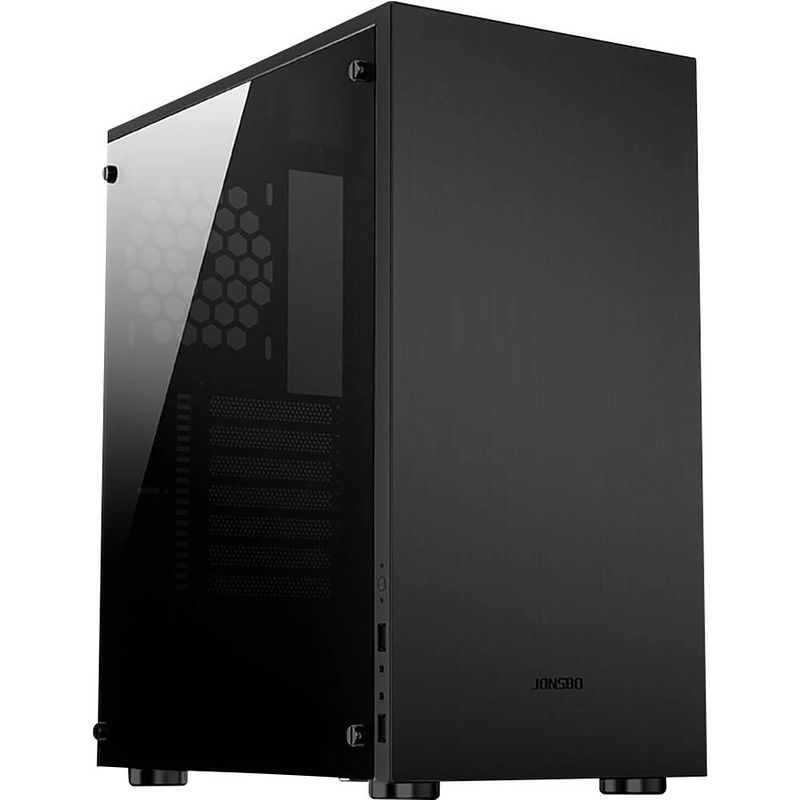 Foto van Jonsbo c5 black midi-tower pc-behuizing, gaming-behuizing zwart