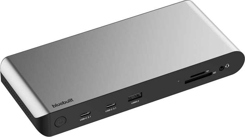 Foto van Bluebuilt displaylink docking station met usb-c