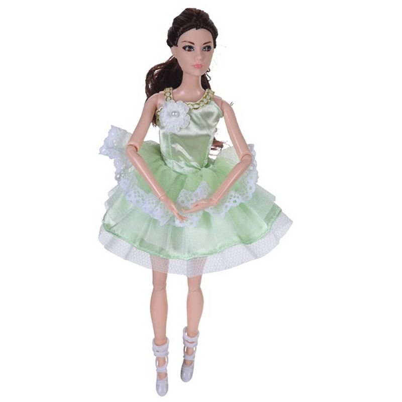 Foto van Free and easy tienerpop ballerina groen 30 cm