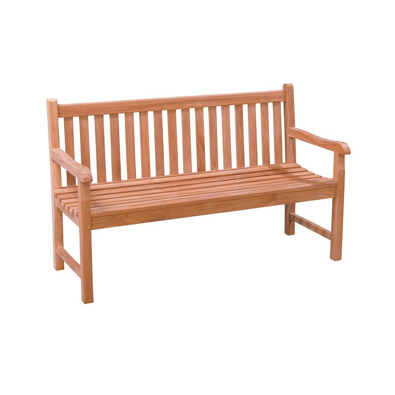 Foto van Livingfurn - tuinbank bench bison - 70x150x17 - teakhout