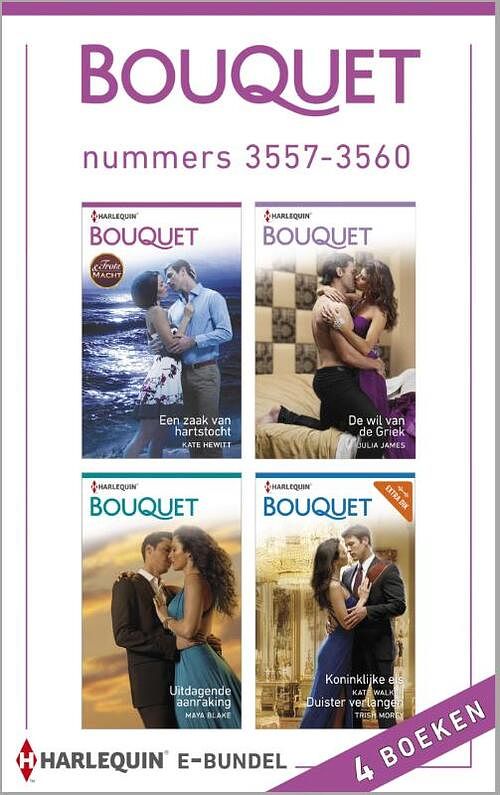 Foto van Bouquet e-bundel nummers 3557-3560 (4-in-1) - julia james - ebook (9789402505696)