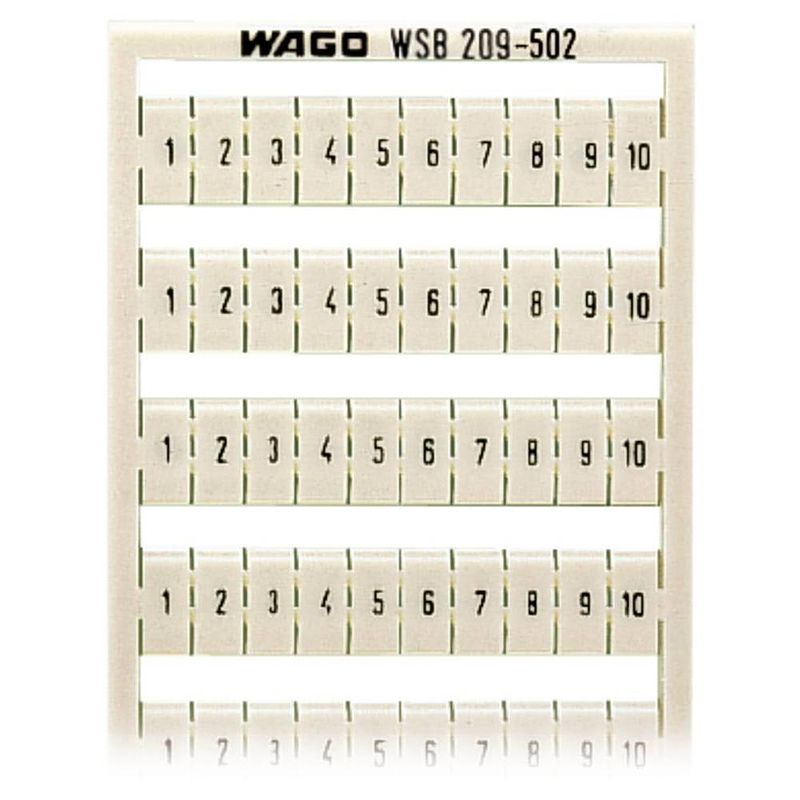 Foto van Wago 209-502 markeringskaarten opdruk: 1 - 10 5 stuk(s)