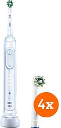 Foto van Oral-b genius x wit + crossaction opzetborstels (4 stuks)