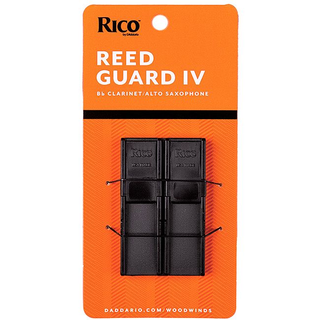 Foto van D'saddario woodwinds rgrd4ascl rico reed guard iv voor bb klarinet of altsaxofoon