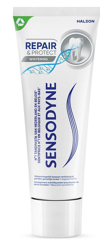 Foto van Sensodyne repair & protect deep repair whitening tandpasta voor gevoelige tanden 75ml bij jumbo