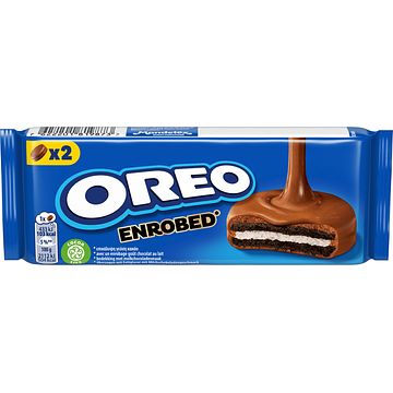 Foto van Oreo cookies enrobed with milkchocolate 41g bij jumbo