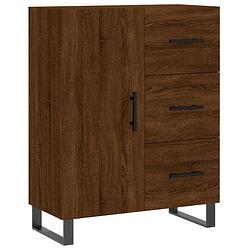 Foto van Vidaxl dressoir 69,5x34x90 cm bewerkt hout bruineikenkleurig