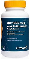 Foto van Fittergy b12 1000mcg met foliumzuur tabletten
