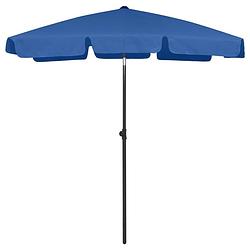 Foto van Vidaxl strandparasol 180x120 cm azuurblauw