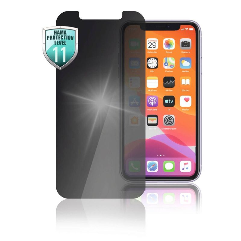 Foto van Hama glazen displaybescherming privacy voor apple iphone 12 mini