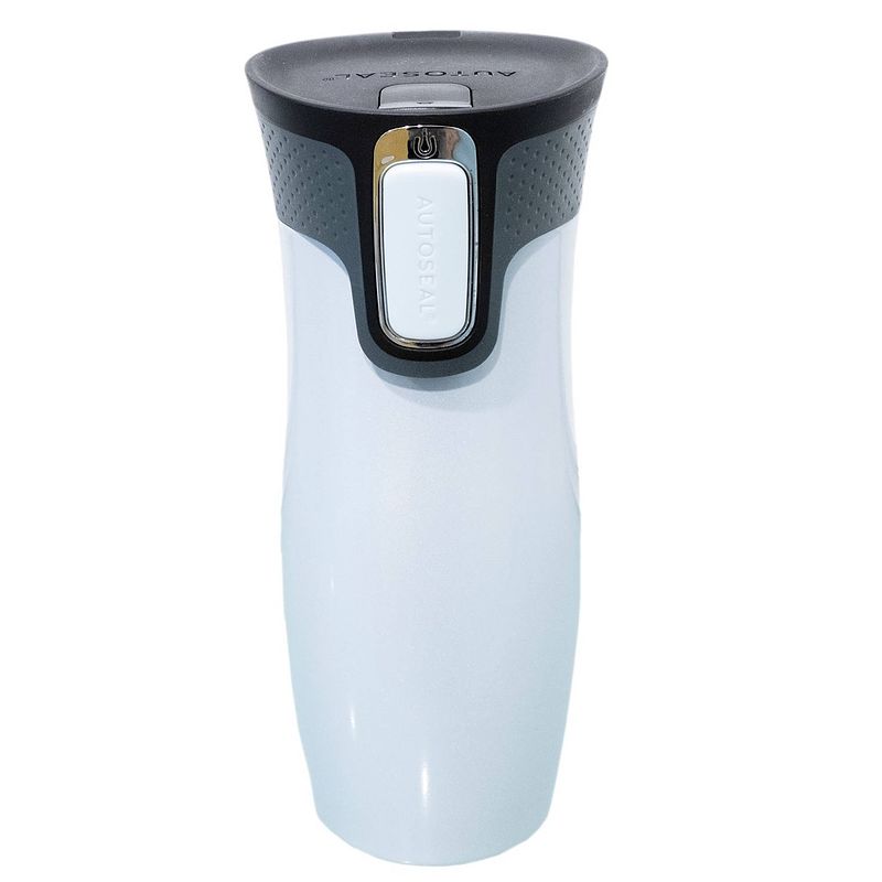 Foto van Contigo drinkfles west loop 470 ml rvs wit/zwart