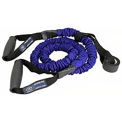 Foto van Fitness-mad weerstandsband medium rubber blauw/zwart
