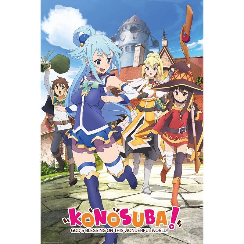 Foto van Gbeye konosuba key art poster 61x91,5cm