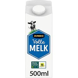 Foto van Jumbo volle melk met 1 ster beter leven keurmerk 500ml