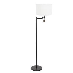 Foto van Moderne vloerlamp - steinhauer - metaal - modern - e27 - l: 30cm - voor binnen - woonkamer - eetkamer - zwart
