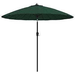 Foto van Vidaxl parasol met aluminium paal 270 cm groen