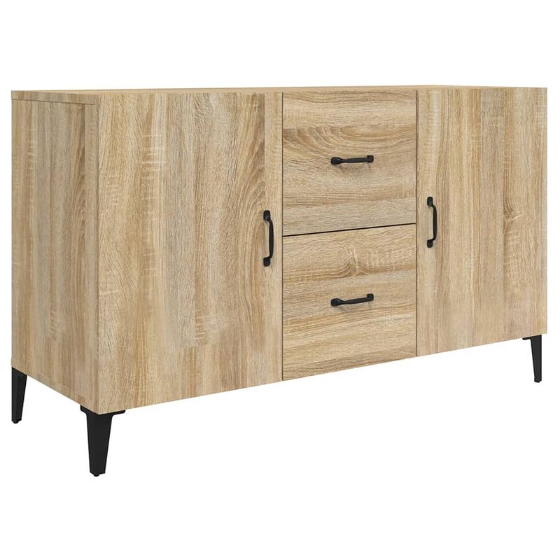 Foto van Vidaxl dressoir 100x36x60 cm bewerkt hout sonoma eikenkleurig