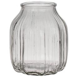 Foto van Bloemenvaas klein - helder - transparant glas - d14 x h16 cm - vazen