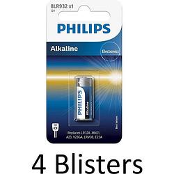 Foto van 4 stuks (4 blisters a 1 st) philips lr3/b minicells alkaline batterij