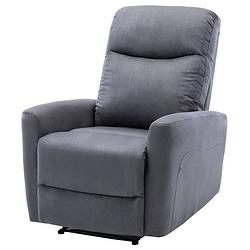 Foto van Elektrische relaxfauteuil - jess - grijze stof - 82 x 97 x 98 cm