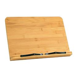 Foto van Quvio kookboekstandaard / boekenstandaard / tabletstandaard - 33,5 x 23,5 cm - bamboe