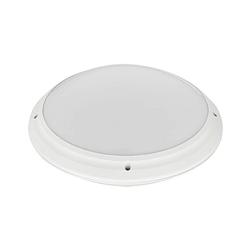 Foto van Led plafondlamp - badkamerlamp - aquin - waterdicht ip65 - e27 fitting - opbouw - rond - wit