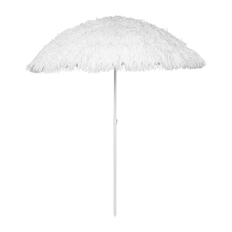 Foto van Hawaii parasol - wit - ø180 cm