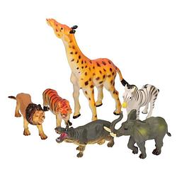 Foto van Wilde dieren van plastic 6 stuks - speelfigurenset