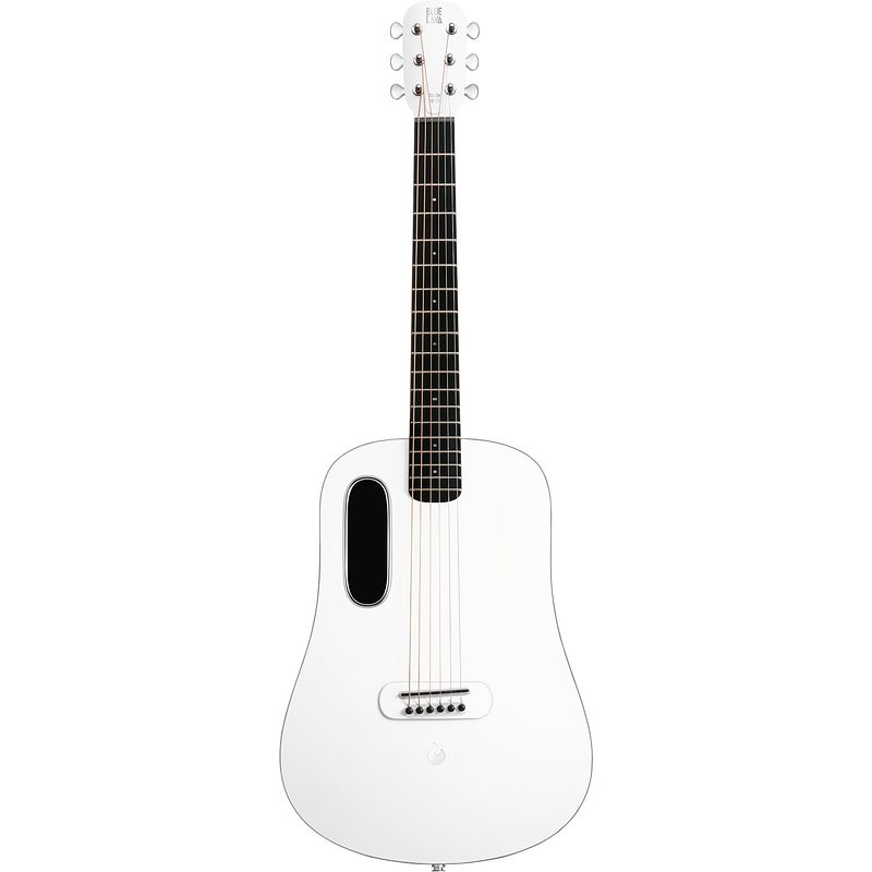 Foto van Lava music blue lava touch 36” sail white smartguitar met multi-touch screen inclusief airflow bag