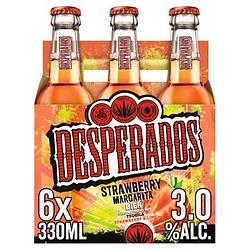 Foto van Desperados strawberry margarita bier fles 6 x 330ml bij jumbo