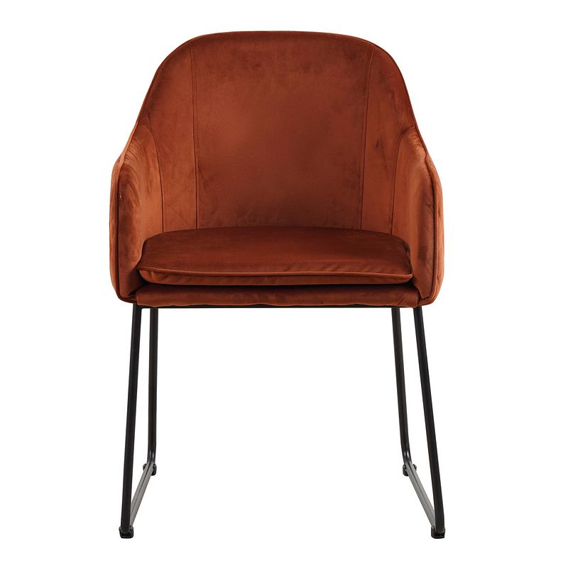 Foto van Livingfurn benthe rust copper velvet