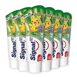 Foto van Signal - classic - mild mint - tandpasta junior - voordeelverpakking 6 x 75 ml