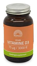 Foto van Mattisson healthstyle vitamine d3 - 75mcg/3000ie capsules