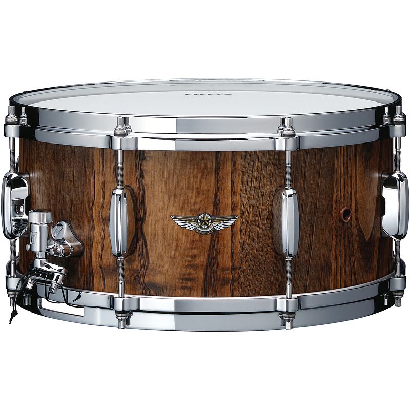 Foto van Tama tws1465-rsc star walnut roasted japanese chestnut snaredrum 14 x 6.5