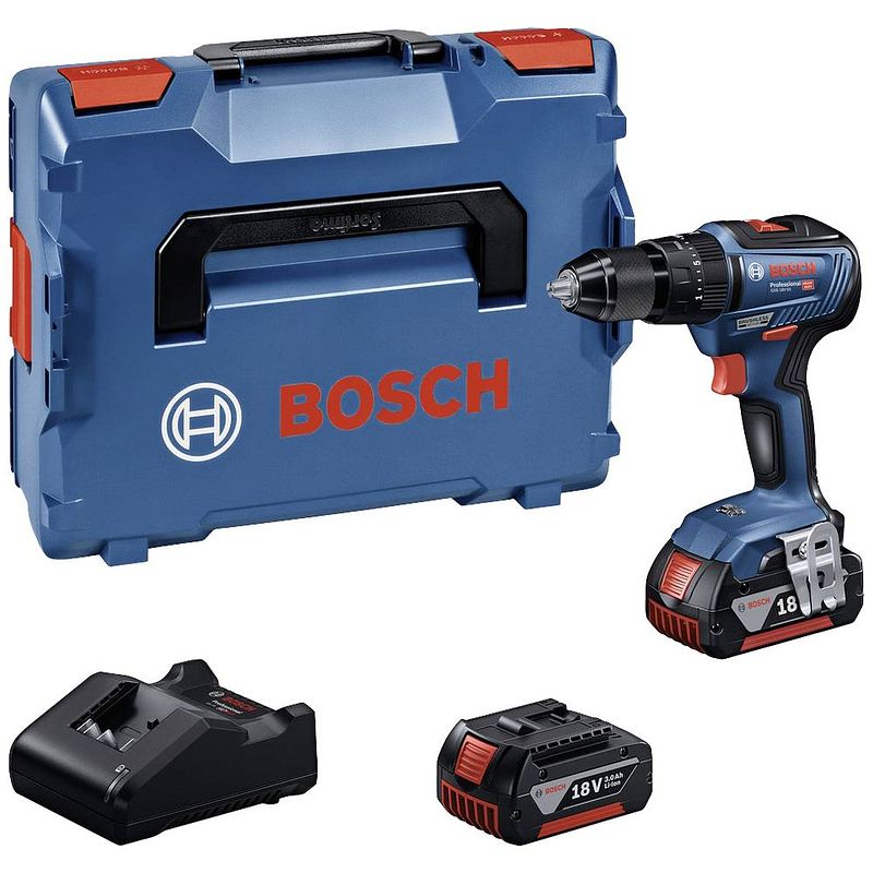 Foto van Bosch professional gsb 18v-55 0615990m0e accu-klopboor/schroefmachine 18 v 3 ah li-ion brushless