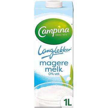 Foto van Campina langlekker magere melk 1l bij jumbo