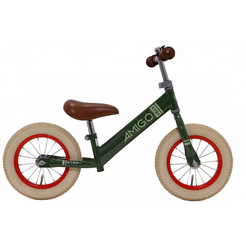 Foto van Amigo loopfiets met 2 wielen step 12 inch junior groen