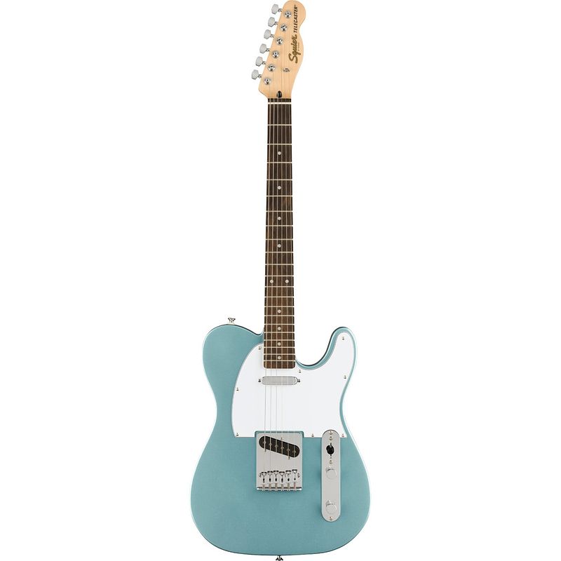 Foto van Squier affinity series telecaster ice blue metallic il fsr elektrische gitaar