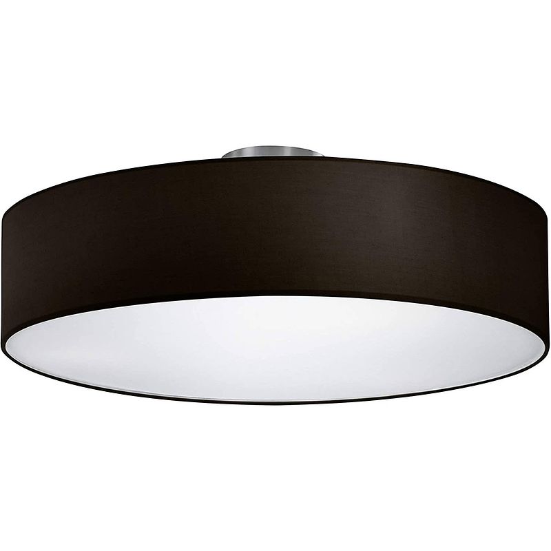 Foto van Trio plafondlamp hotel 17 cm 3 x e27 staal 40 watt zwart