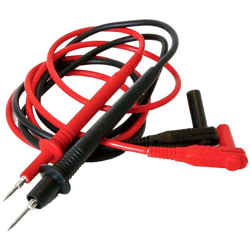 Foto van Mueller electric 110009 adapterset voor teststekkers cat ii 1000 v rood, zwart 1 set(s)