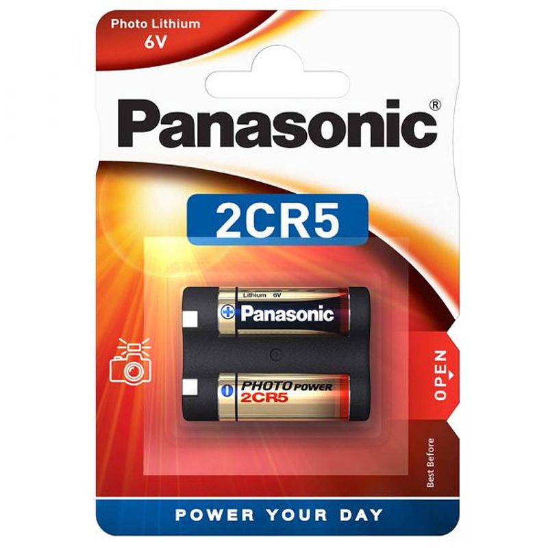 Foto van Panasonic 2cr-5l lithium 6v niet-oplaadbare batterij