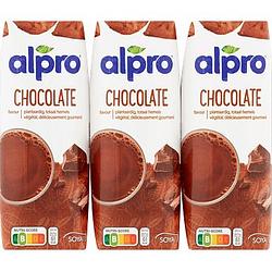 Foto van Alpro sojadrink chocolade smaak houdbaar 3 x 250ml bij jumbo